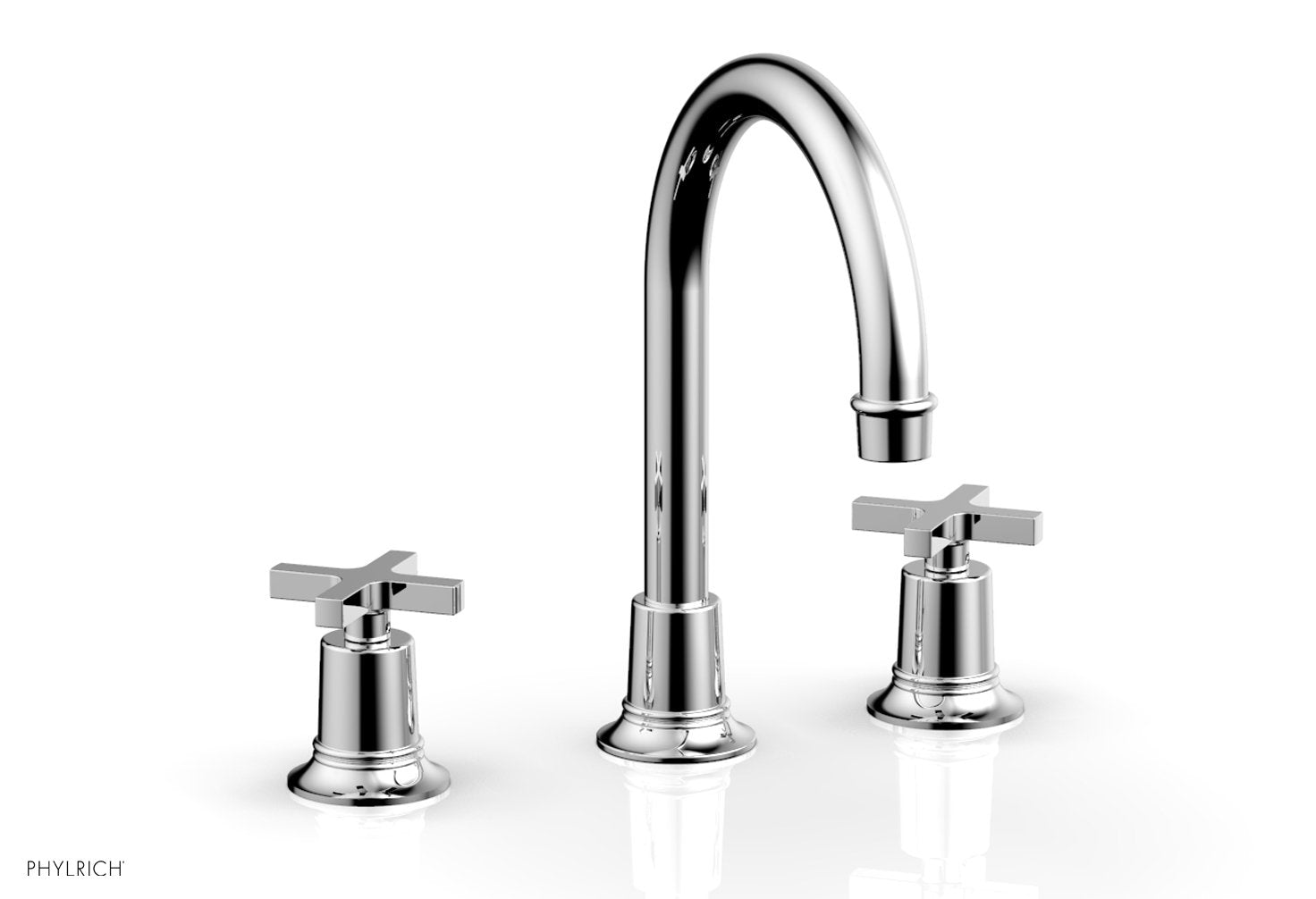 Hex Modern Widespread Faucet Low Cross Handles | 501-01