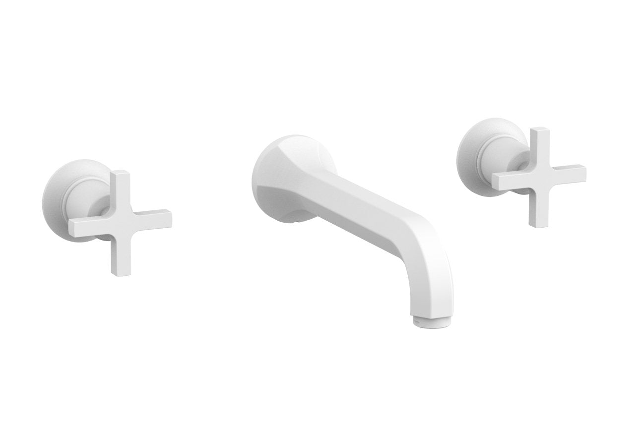 HEX MODERN Wall Lavatory Set - Cross Handles 501-11