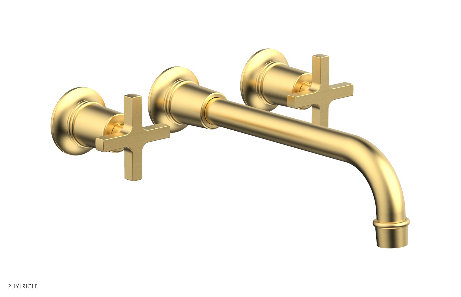 HEX MODERN Wall Lavatory Set 10" Spout - Cross Handles 501-13-10