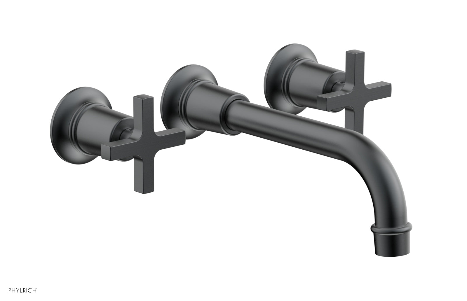 HEX MODERN Wall Lavatory Set 8 1/4" Spout - Cross Handles 501-13