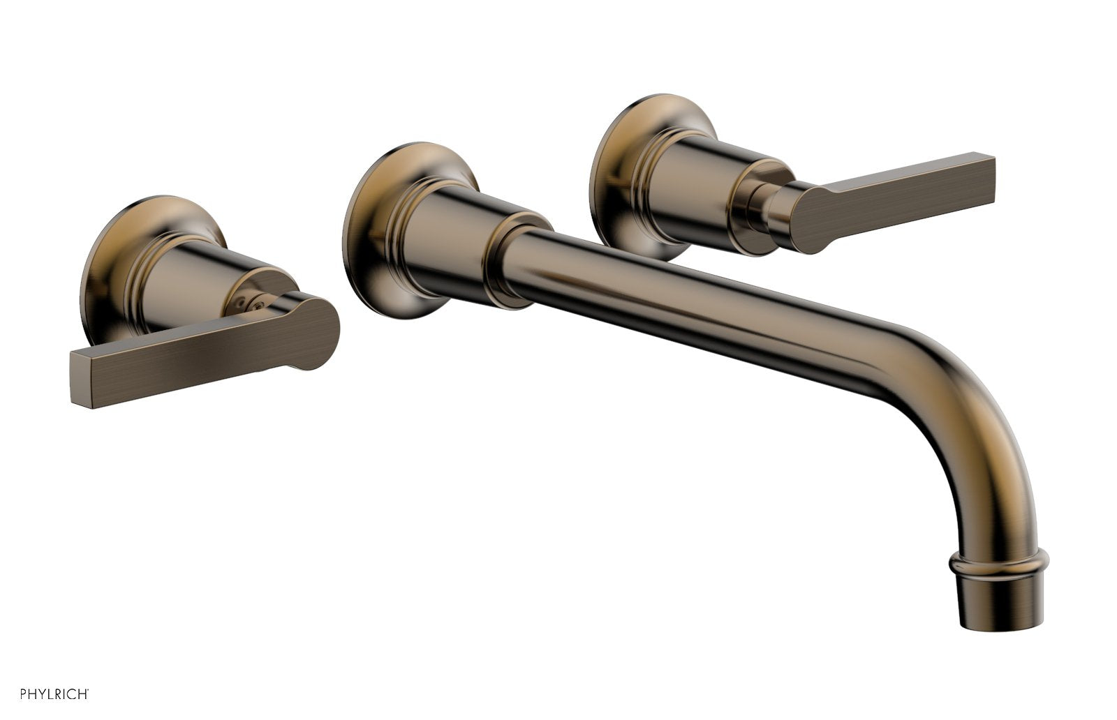 HEX MODERN Wall Lavatory Set 10" Spout - Lever Handles 501-14-10