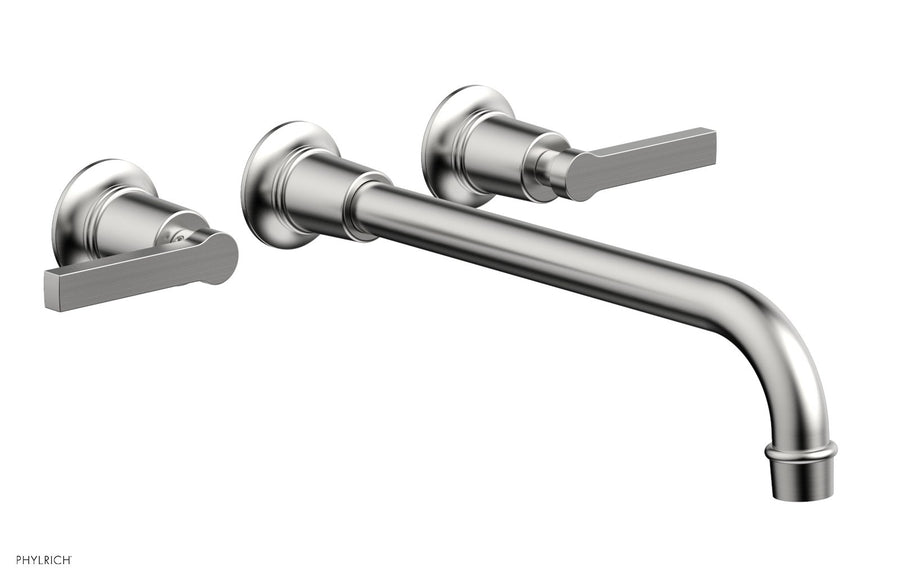 HEX MODERN Wall Lavatory Set 12" Spout - Lever Handles 501-14-12