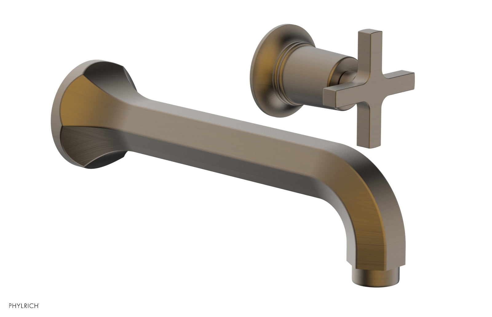 HEX MODERN Single Handle Wall Lavatory Set - Cross Handle 501-15