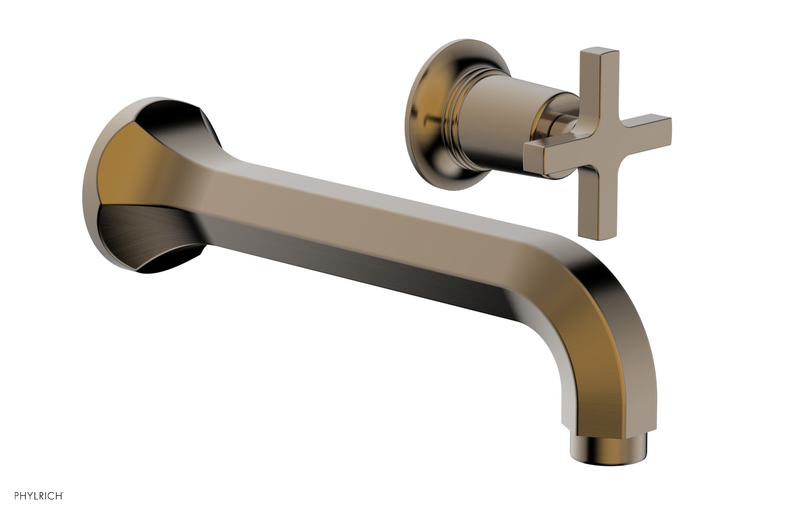 HEX MODERN Single Handle Wall Lavatory Set - Cross Handle 501-15