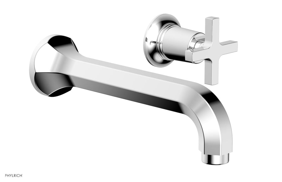 HEX MODERN Single Handle Wall Lavatory Set - Cross Handle 501-15