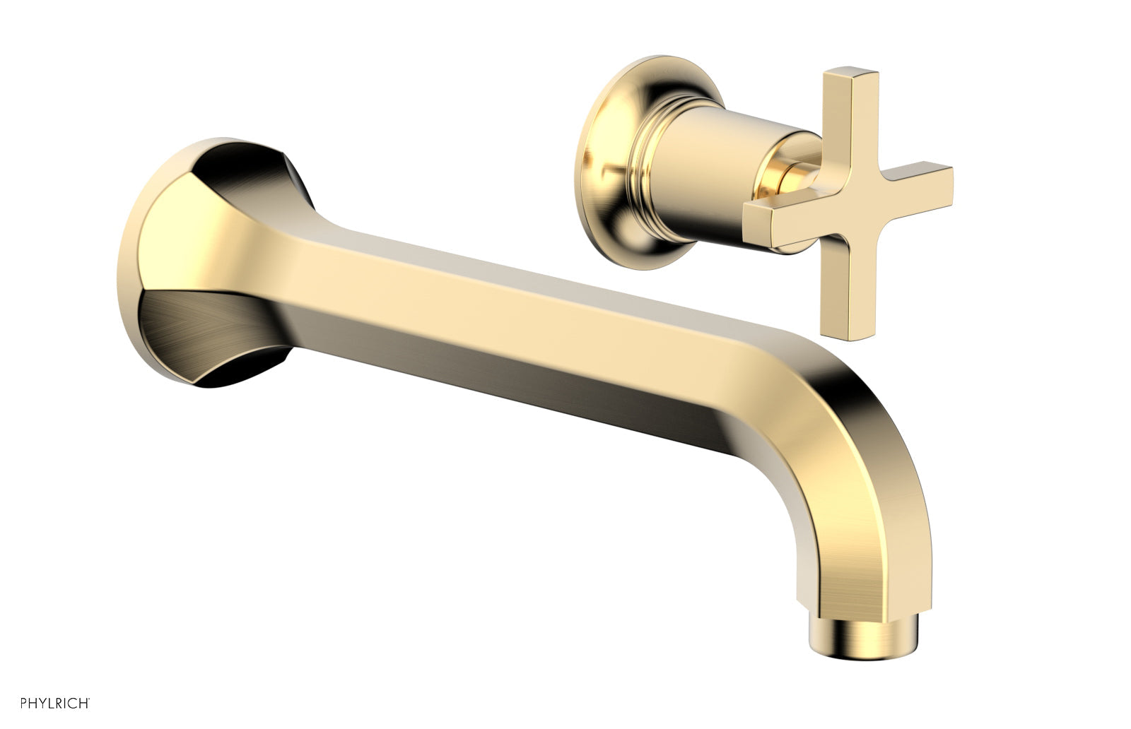 HEX MODERN Single Handle Wall Lavatory Set - Cross Handle 501-15