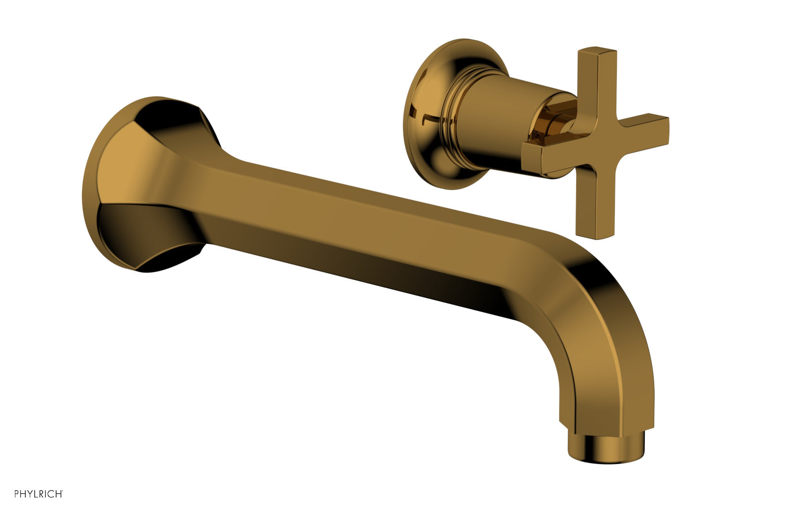 HEX MODERN Single Handle Wall Lavatory Set - Cross Handle 501-15