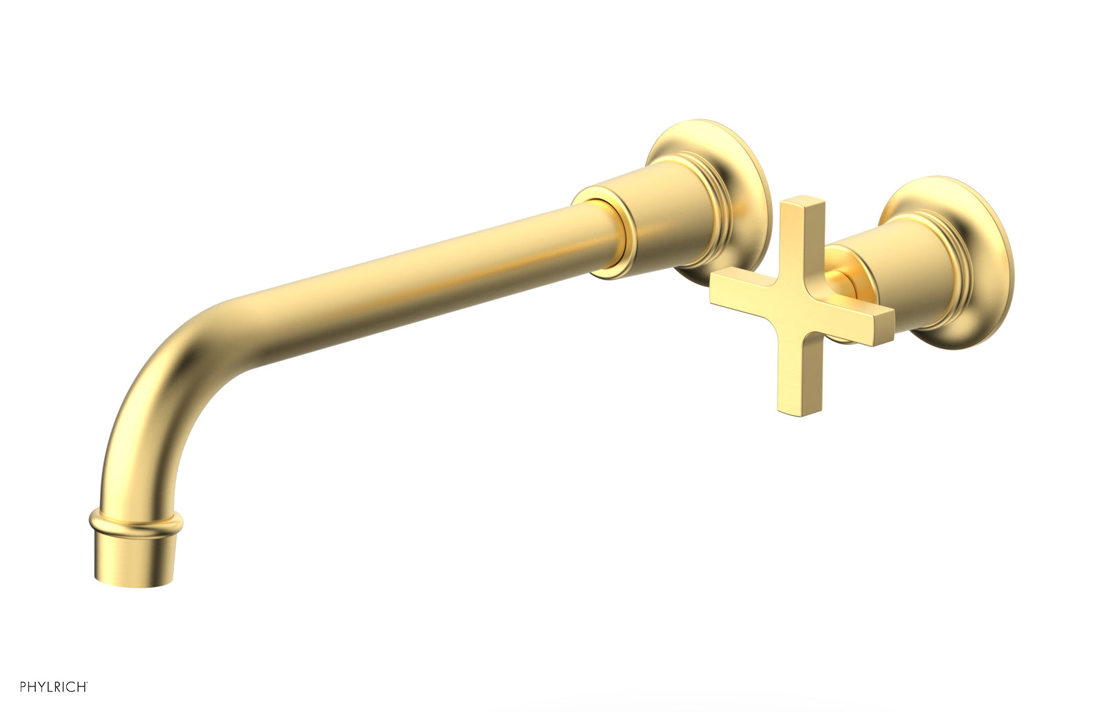 HEX MODERN 10" Single Handle Wall Lavatory Set - Cross Handle 501-17-10