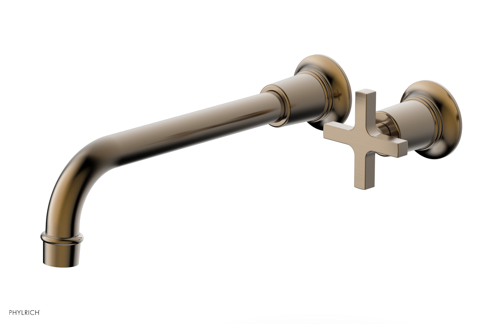 HEX MODERN 10" Single Handle Wall Lavatory Set - Cross Handle 501-17-10