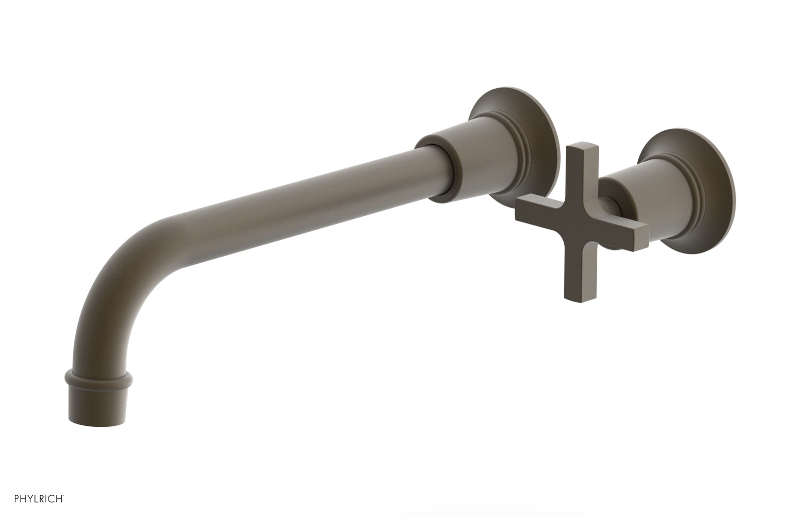 HEX MODERN 10" Single Handle Wall Lavatory Set - Cross Handle 501-17-10