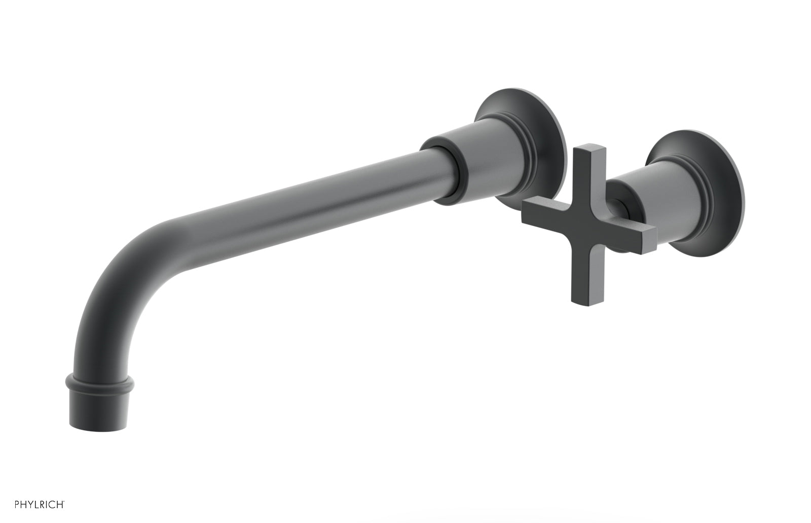 HEX MODERN 10" Single Handle Wall Lavatory Set - Cross Handle 501-17-10