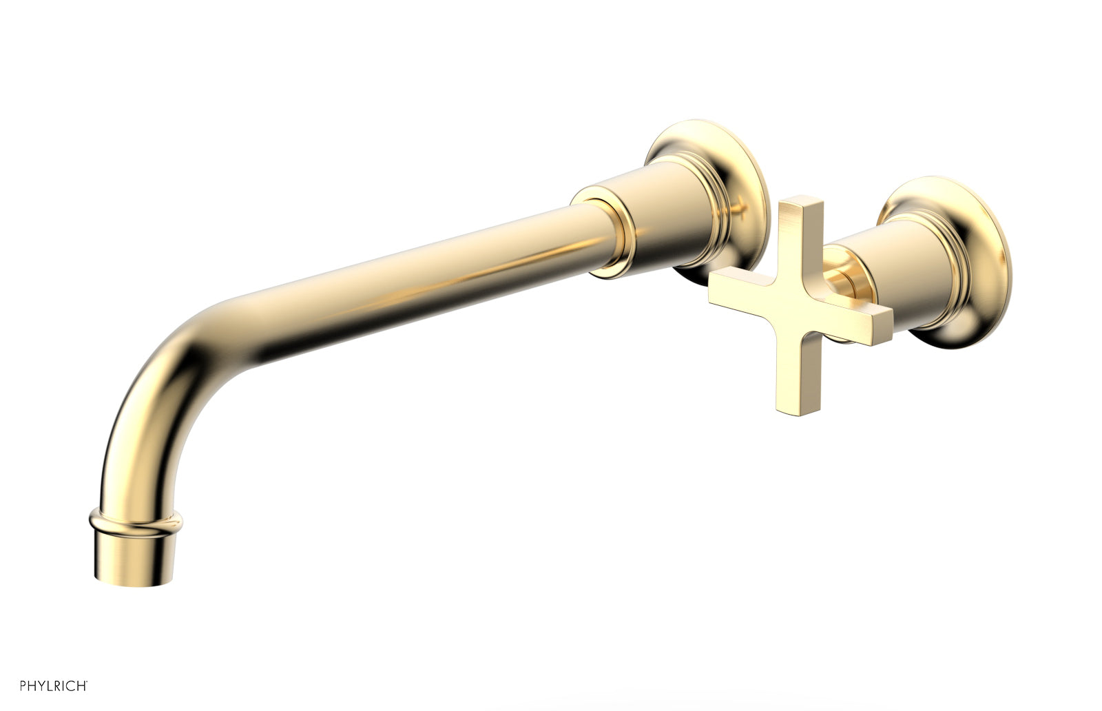 HEX MODERN 10" Single Handle Wall Lavatory Set - Cross Handle 501-17-10