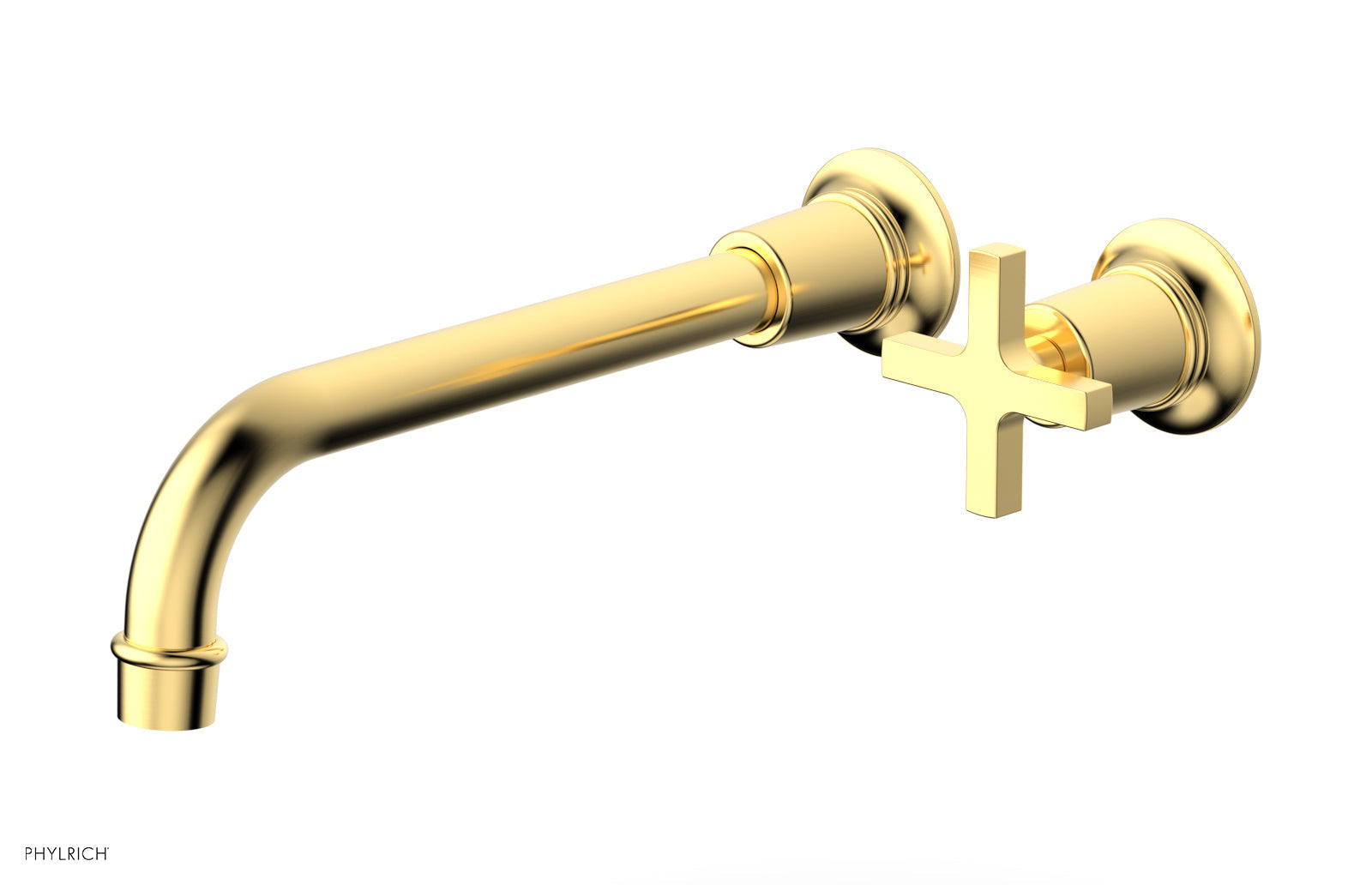 HEX MODERN 10" Single Handle Wall Lavatory Set - Cross Handle 501-17-10