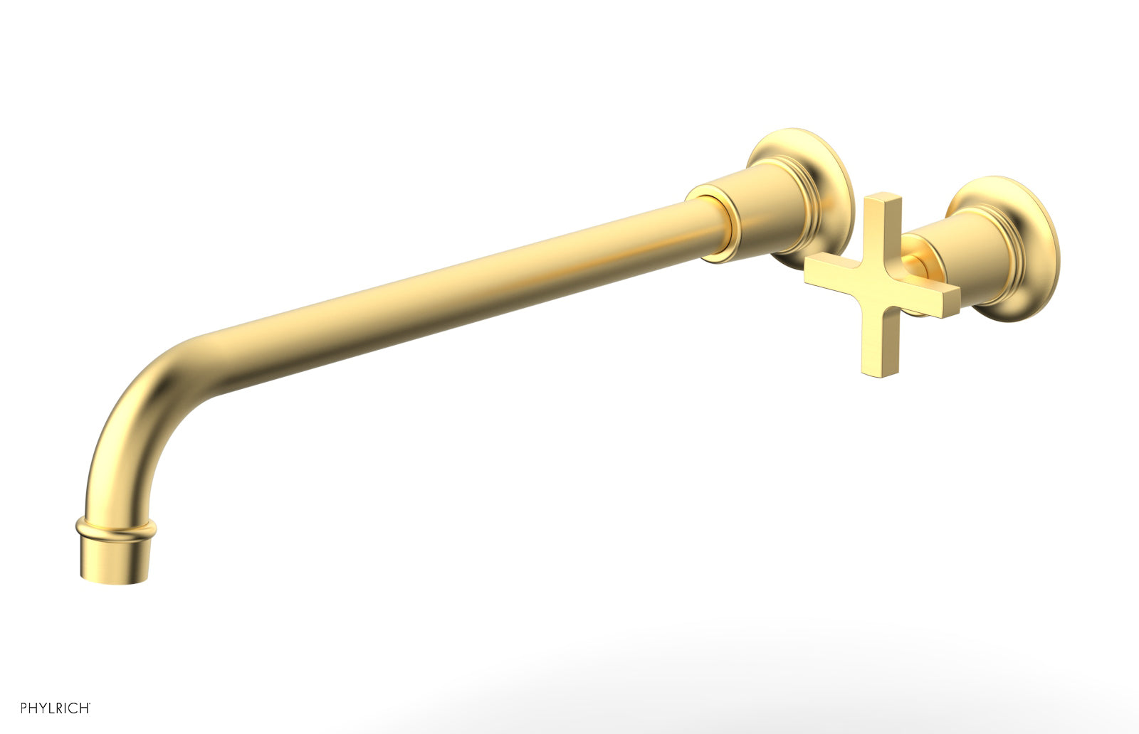 HEX MODERN 14" Single Handle Wall Lavatory Set - Cross Handle 501-17-14