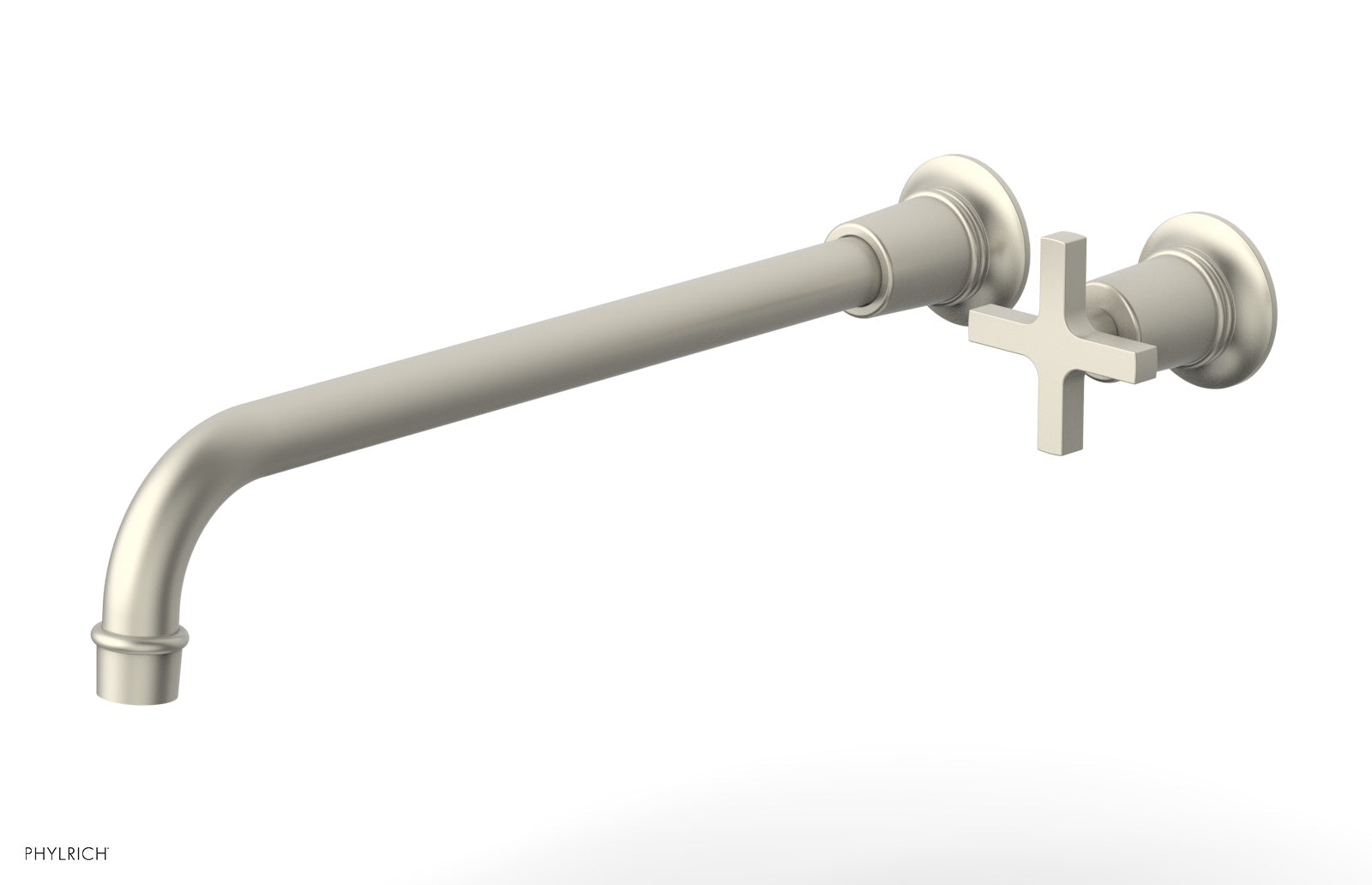 HEX MODERN 14" Single Handle Wall Lavatory Set - Cross Handle 501-17-14