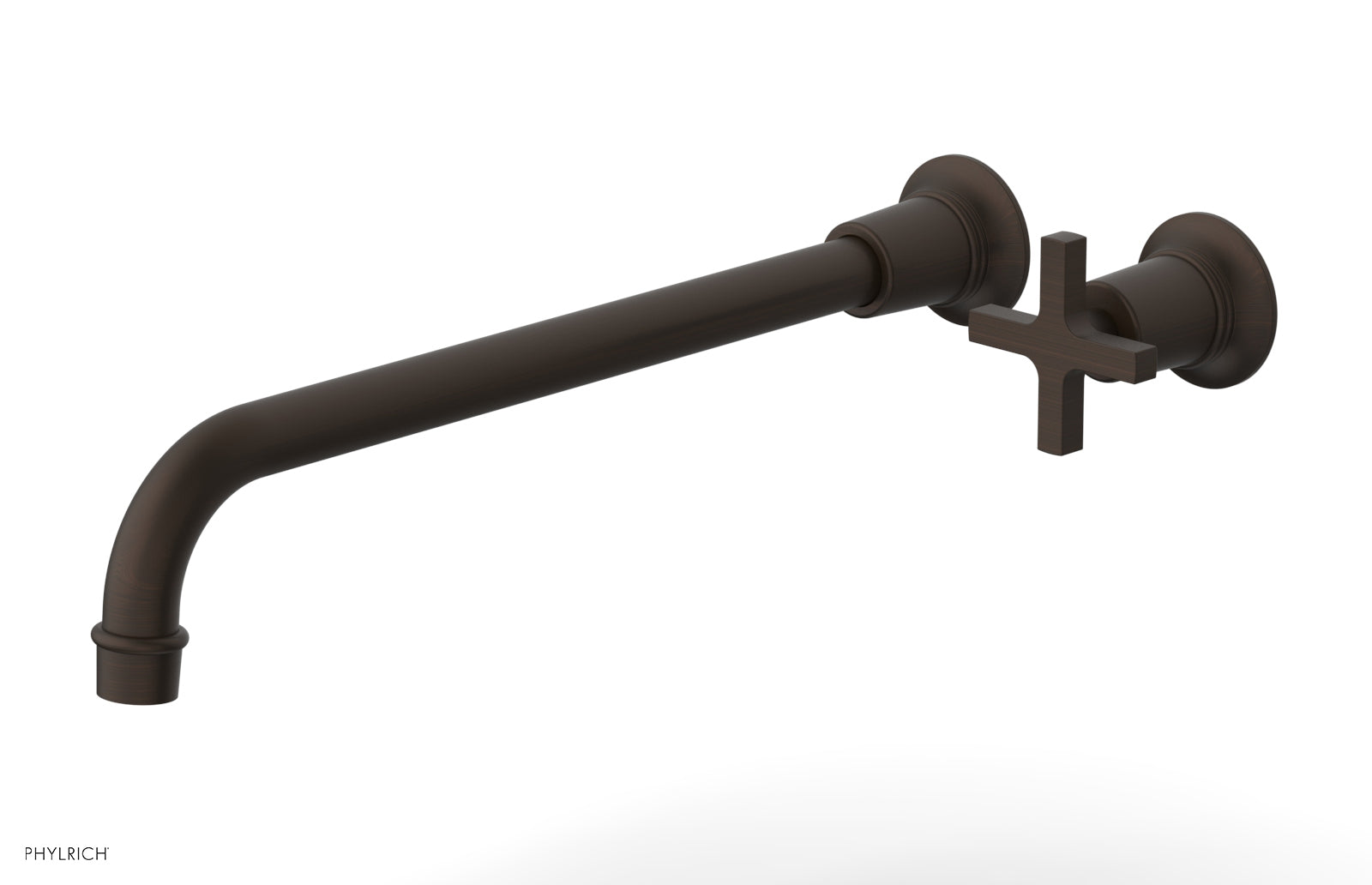 HEX MODERN 14" Single Handle Wall Lavatory Set - Cross Handle 501-17-14