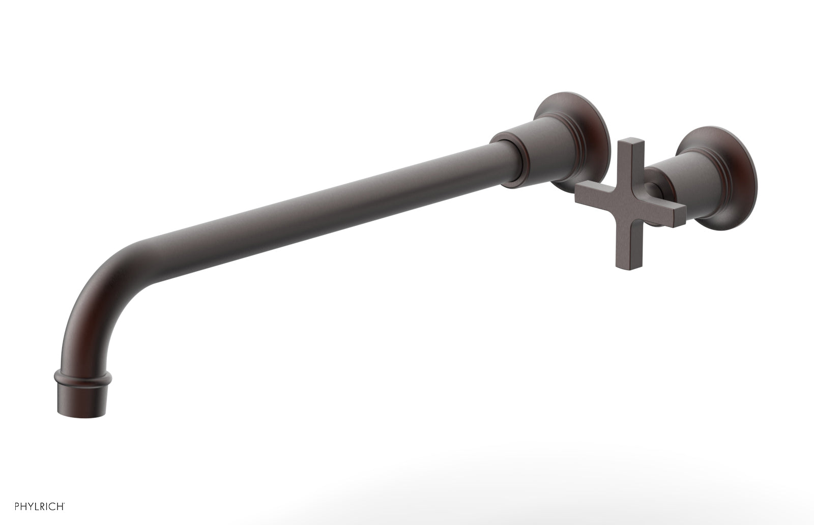 HEX MODERN 14" Single Handle Wall Lavatory Set - Cross Handle 501-17-14