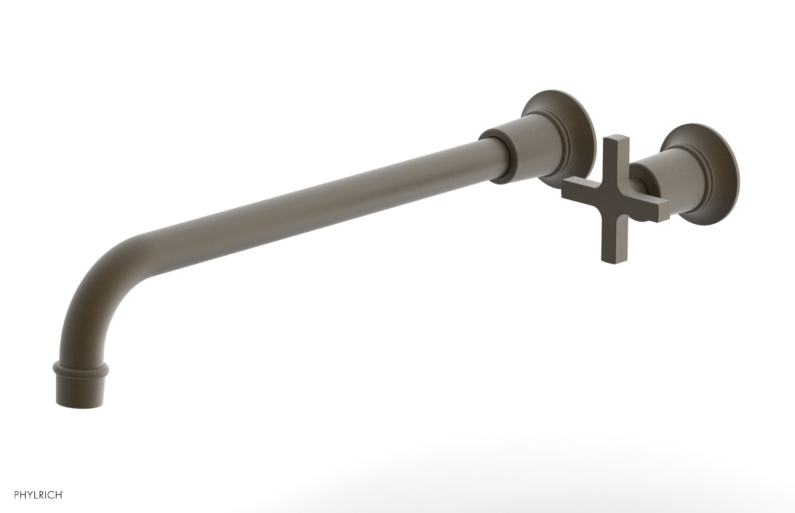 HEX MODERN 14" Single Handle Wall Lavatory Set - Cross Handle 501-17-14