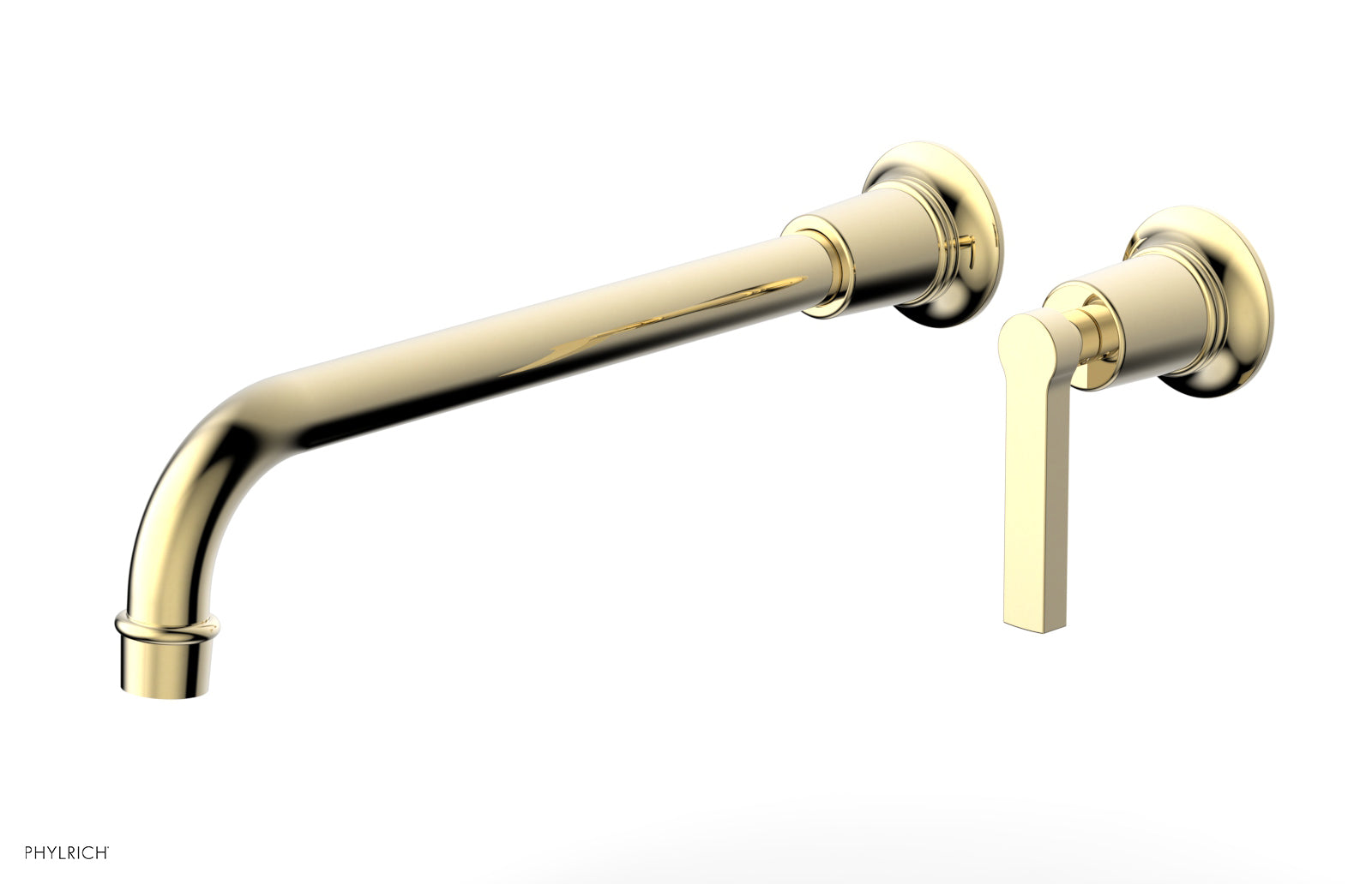 HEX MODERN 12" Single Handle Wall Lavatory Set - Lever Handle 501-18-12