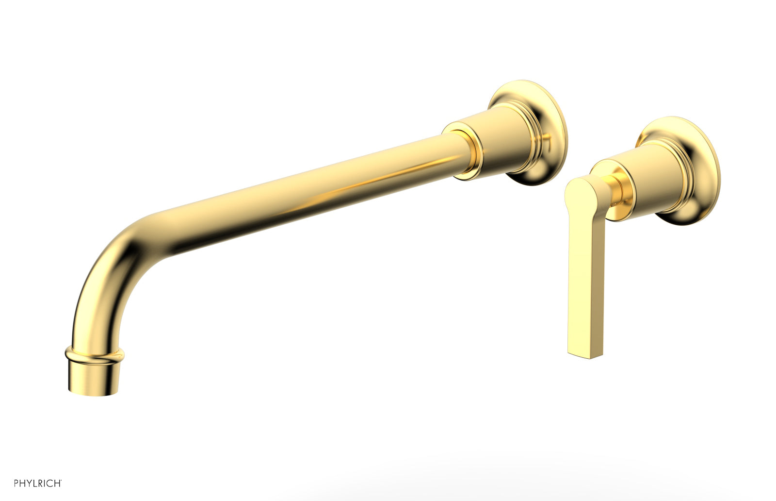 HEX MODERN 12" Single Handle Wall Lavatory Set - Lever Handle 501-18-12