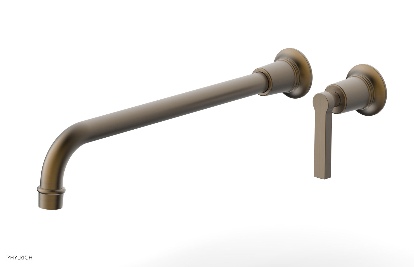 HEX MODERN 14" Single Handle Wall Lavatory Set - Lever Handle 501-18-14