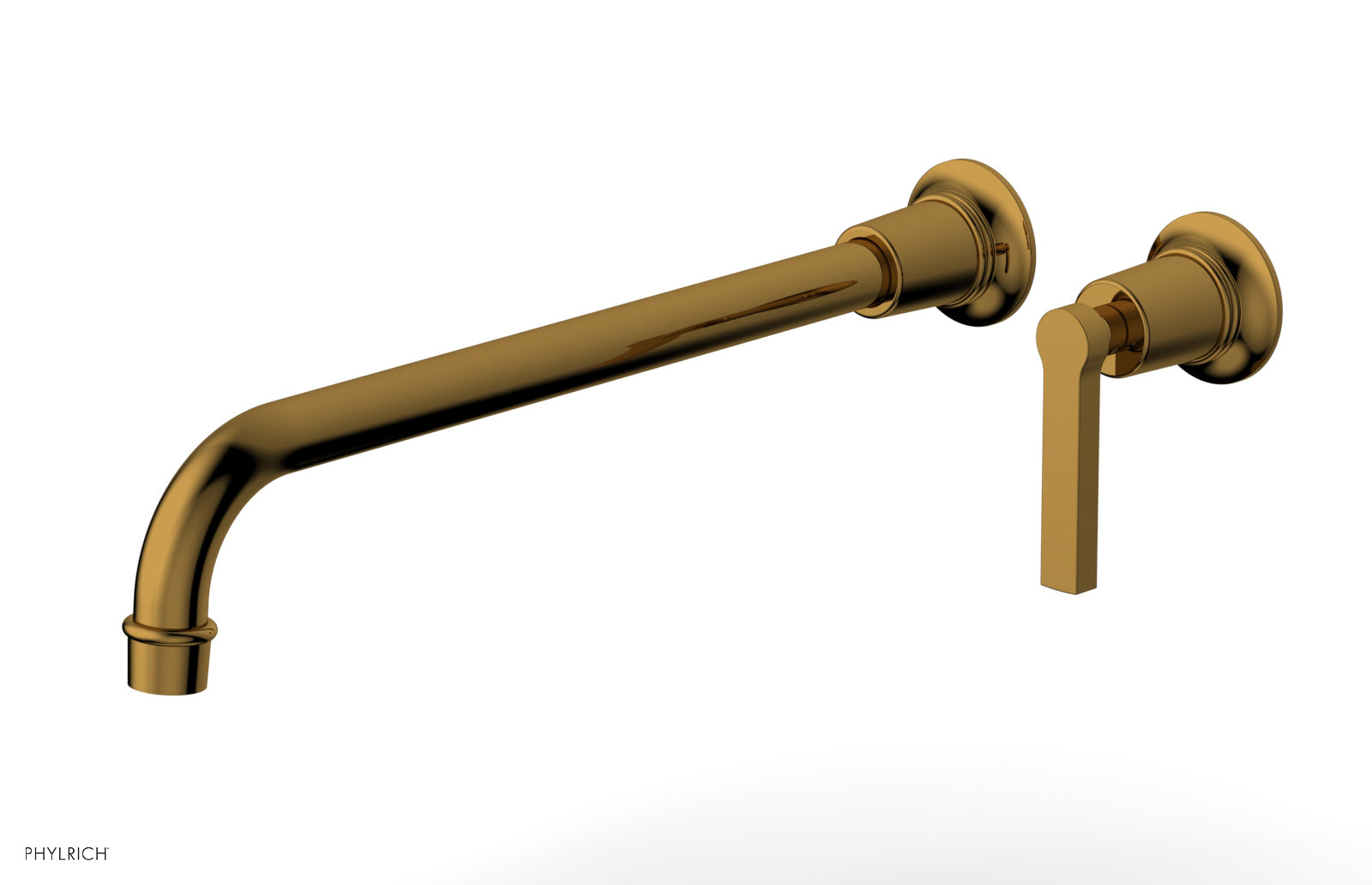 HEX MODERN 14" Single Handle Wall Lavatory Set - Lever Handle 501-18-14