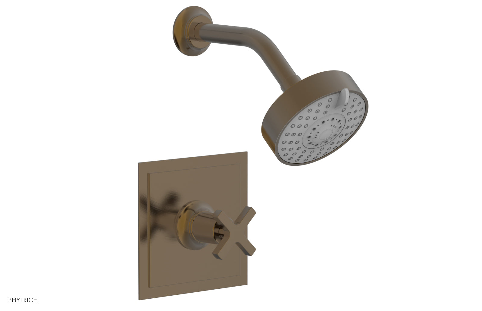 HEX MODERN Pressure Balance Shower Set - Cross Handle 501-21