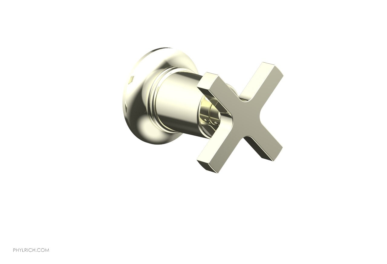 HEX MODERN Volume Control/Diverter Trim - Cross Handle 501-35