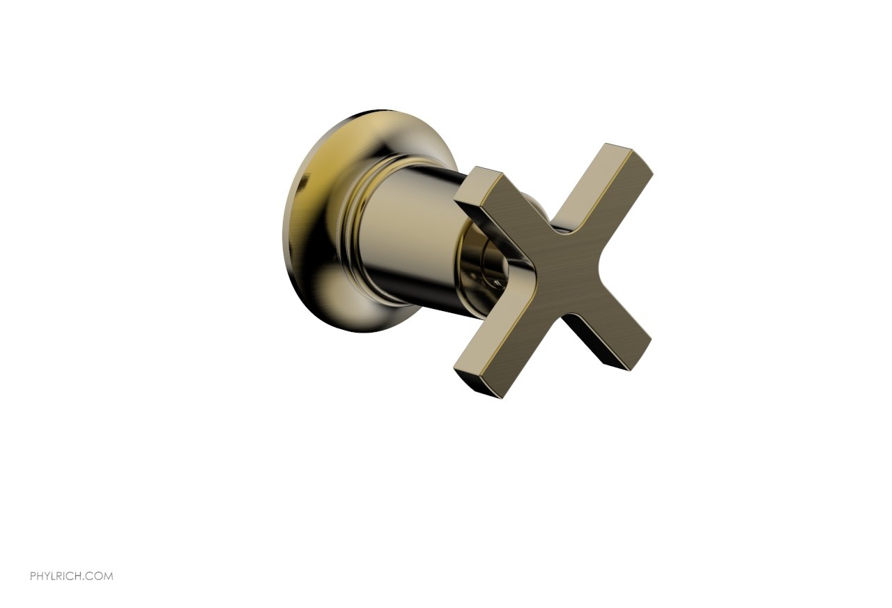 HEX MODERN Volume Control/Diverter Trim - Cross Handle 501-35
