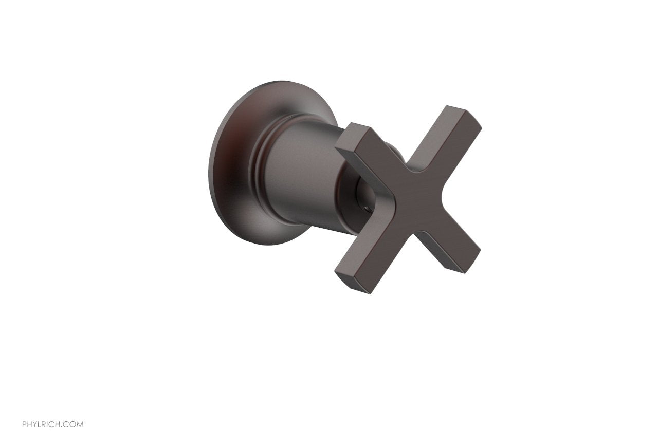 HEX MODERN Volume Control/Diverter Trim - Cross Handle 501-35