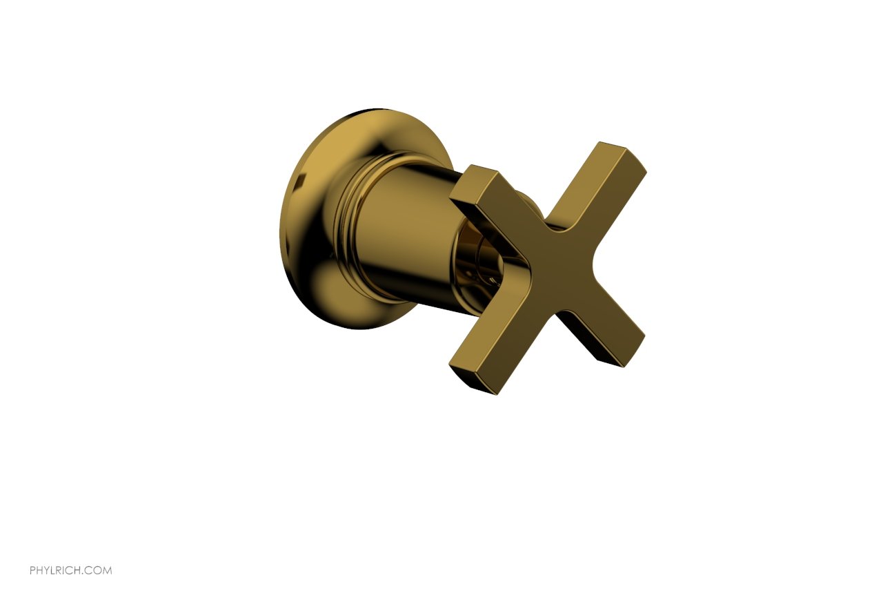 HEX MODERN Volume Control/Diverter Trim - Cross Handle 501-35
