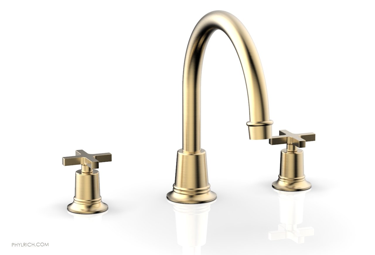 HEX MODERN Deck Tub Set - Cross Handles 501-42