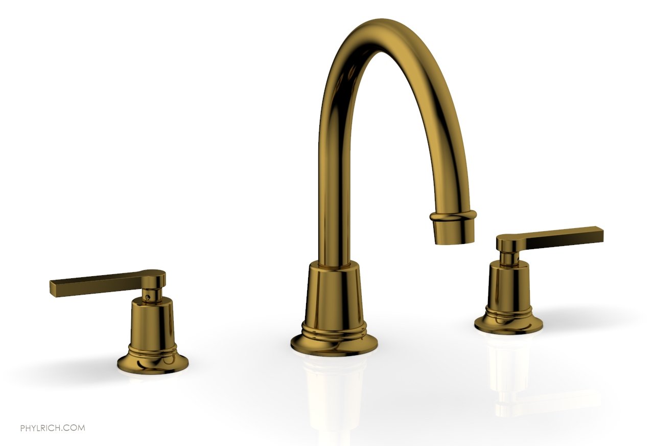 HEX MODERN Deck Tub Set - Lever Handles 501-43