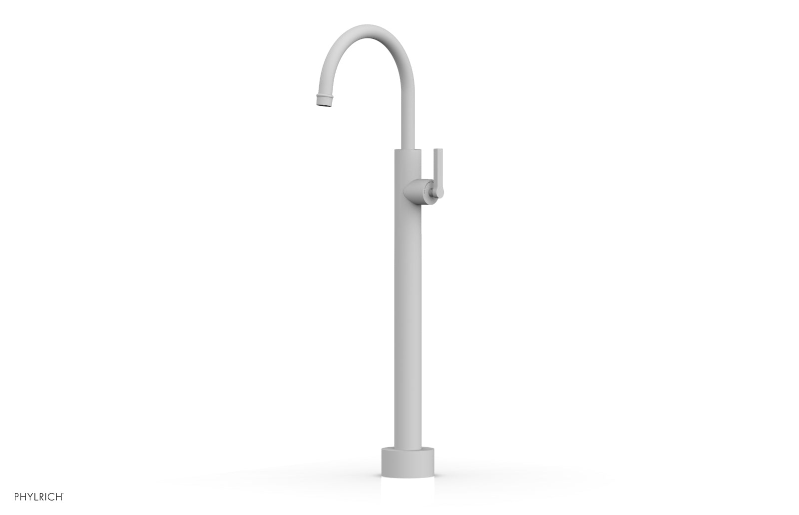 HEX MODERN Low Floor Mount Tub Filler - Lever Handle 501-47-04