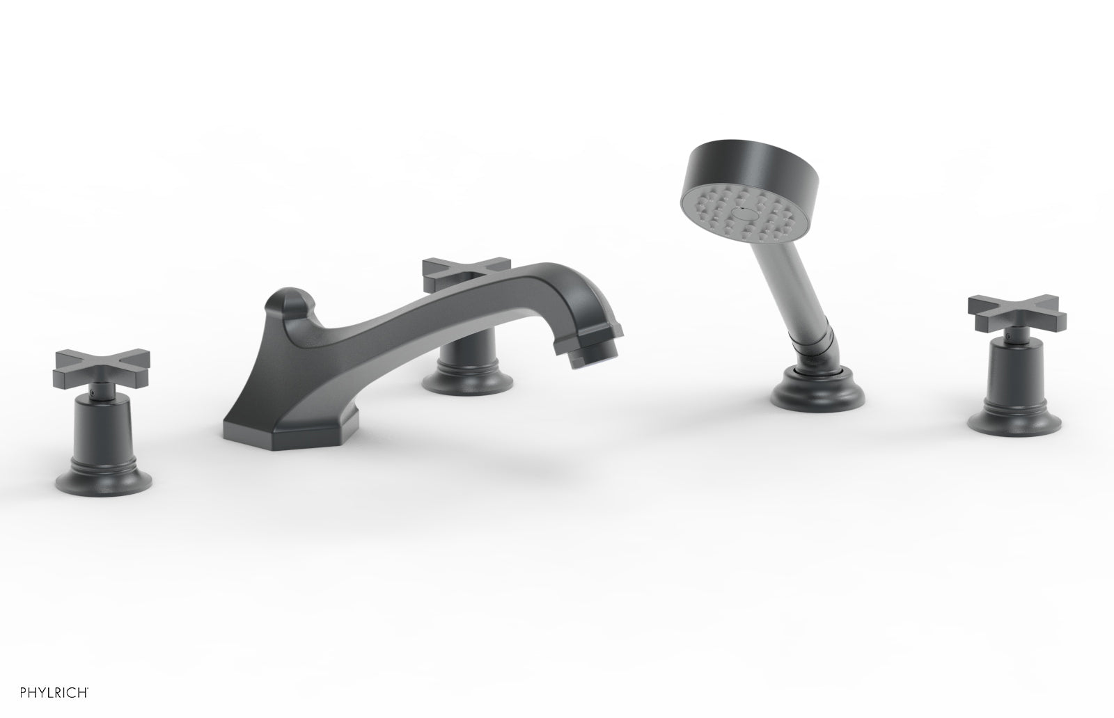 HEX MODERN Deck Tub Set with Hand Shower 501-48