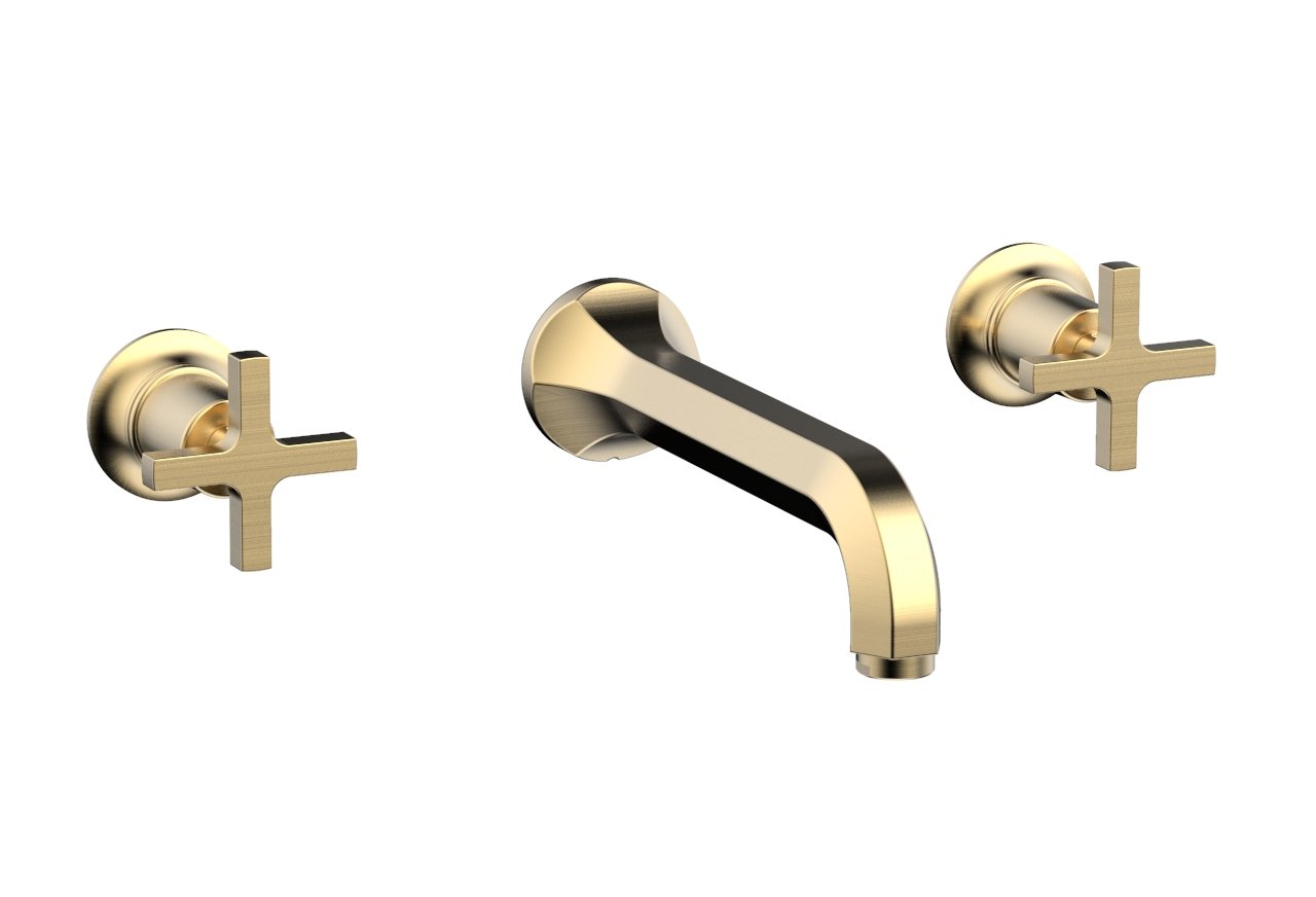 HEX MODERN Wall Tub Set - Cross Handles 501-56