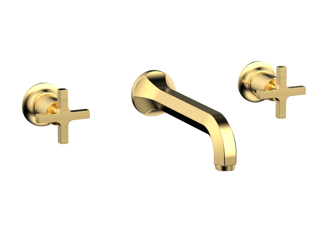 HEX MODERN Wall Tub Set - Cross Handles 501-56