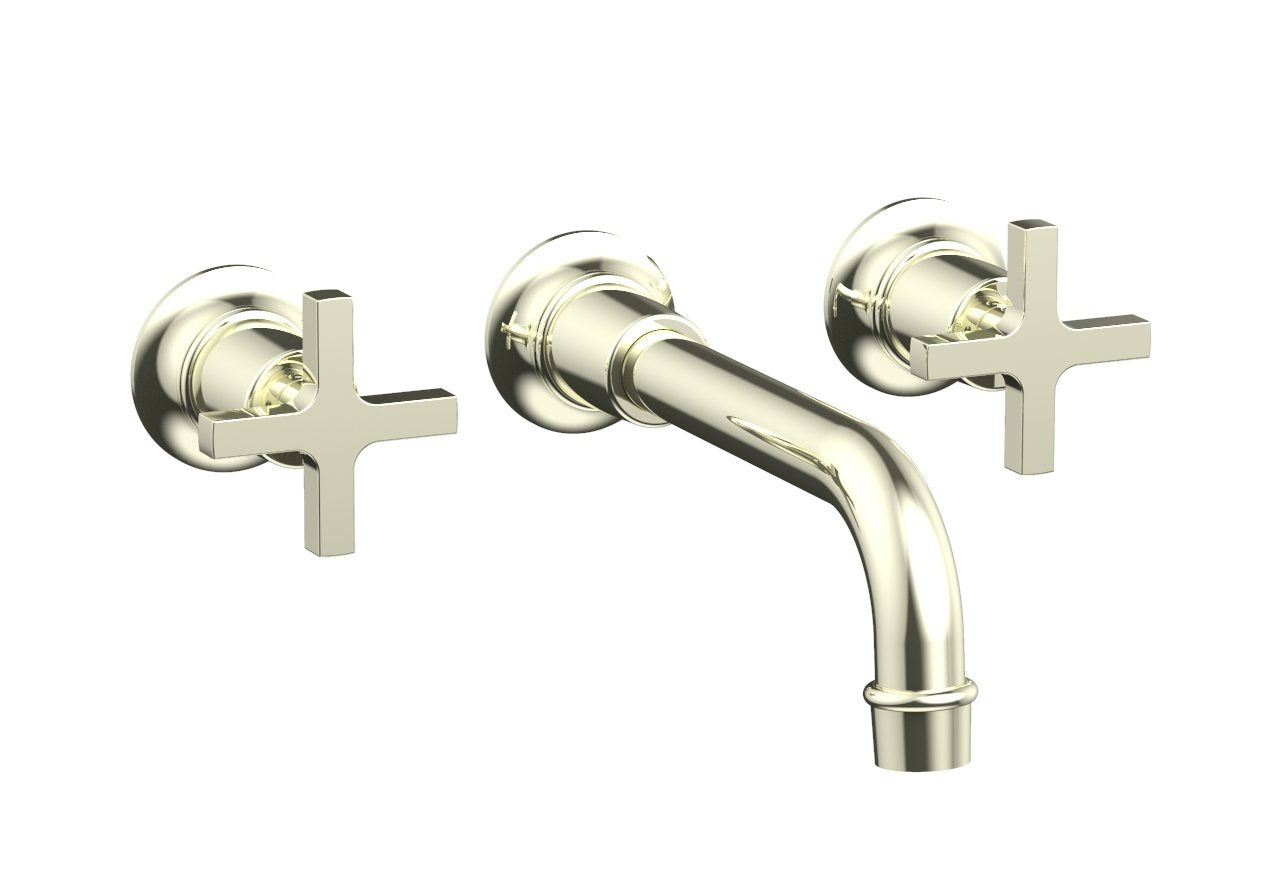 HEX MODERN Wall Tub Set - Cross Handles 501-58