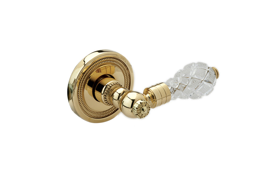 CUT CRYSTAL Door Lever & Rose 5050