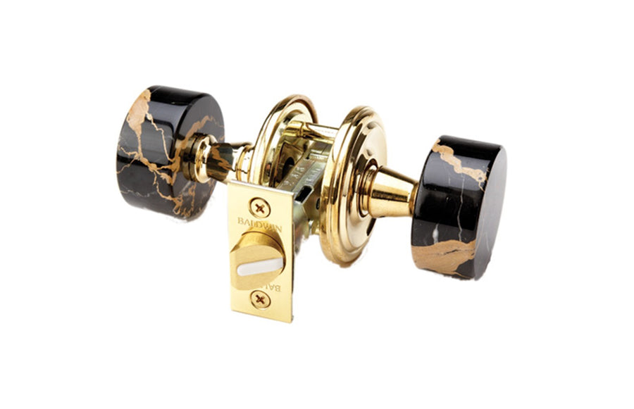 BLACK MARBLE Door Knob Passage Set 5082