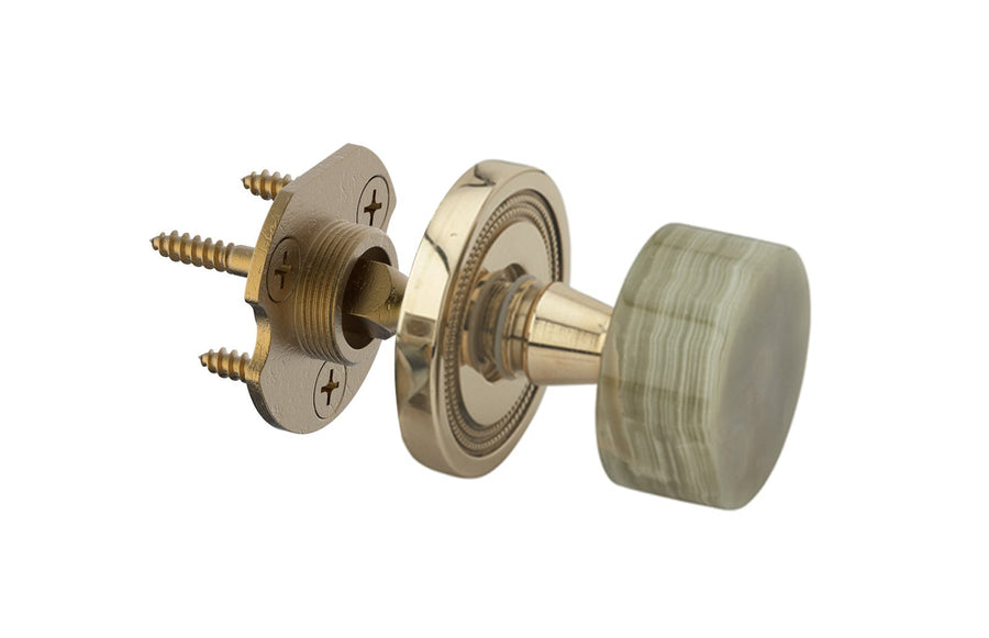 PAKISTAN GREEN ONYX Door Knob - Half Dummy 5101