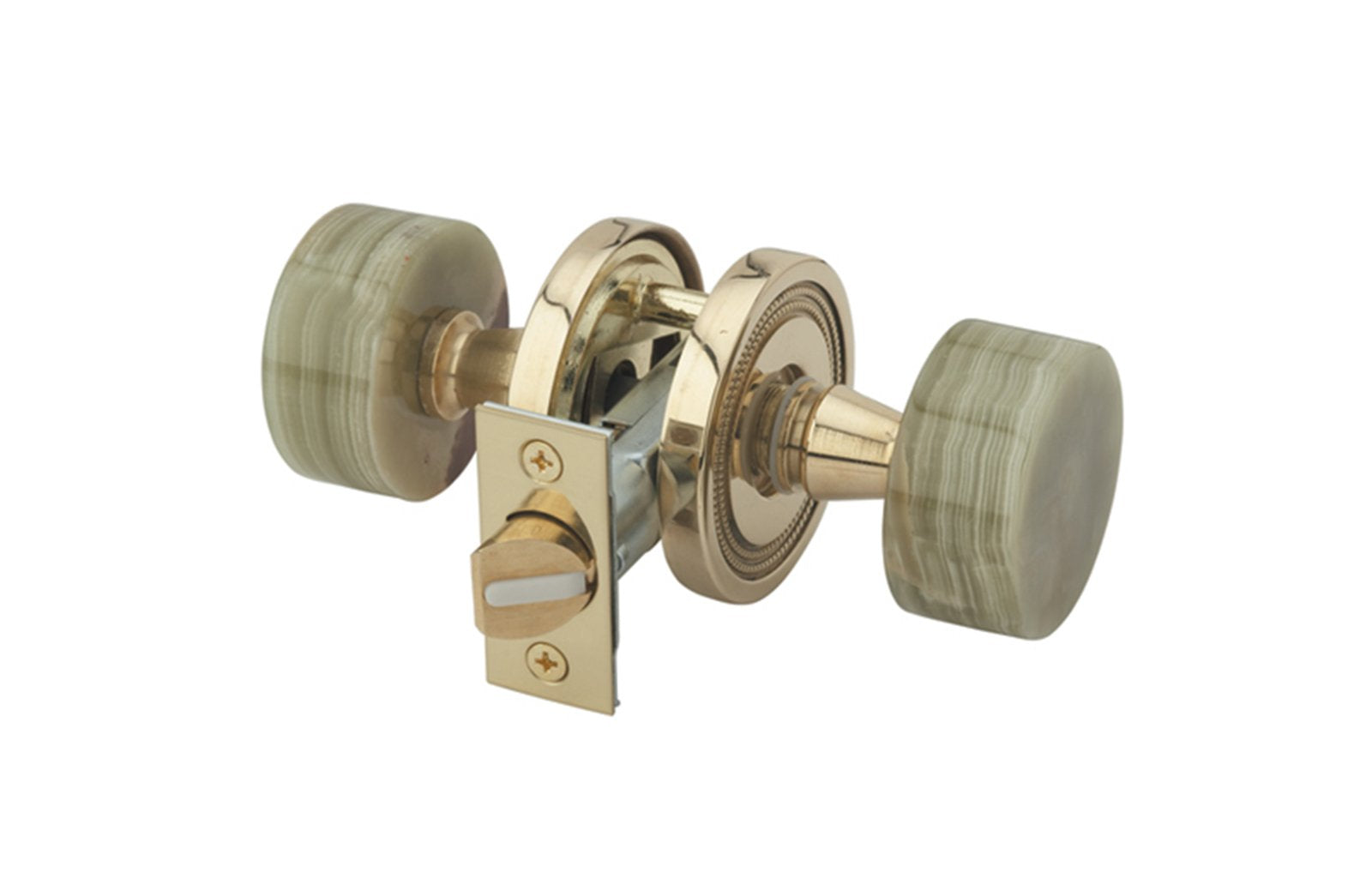 PAKISTAN GREEN ONYX Door Knob Passage Set 5102