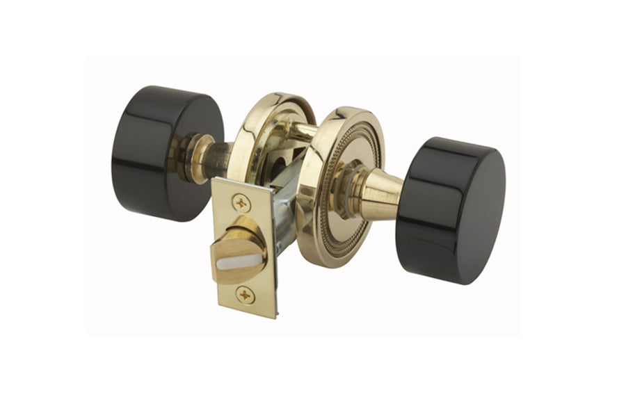 FRIENZE BLACK ONYX Door Knob Passage Set 5142