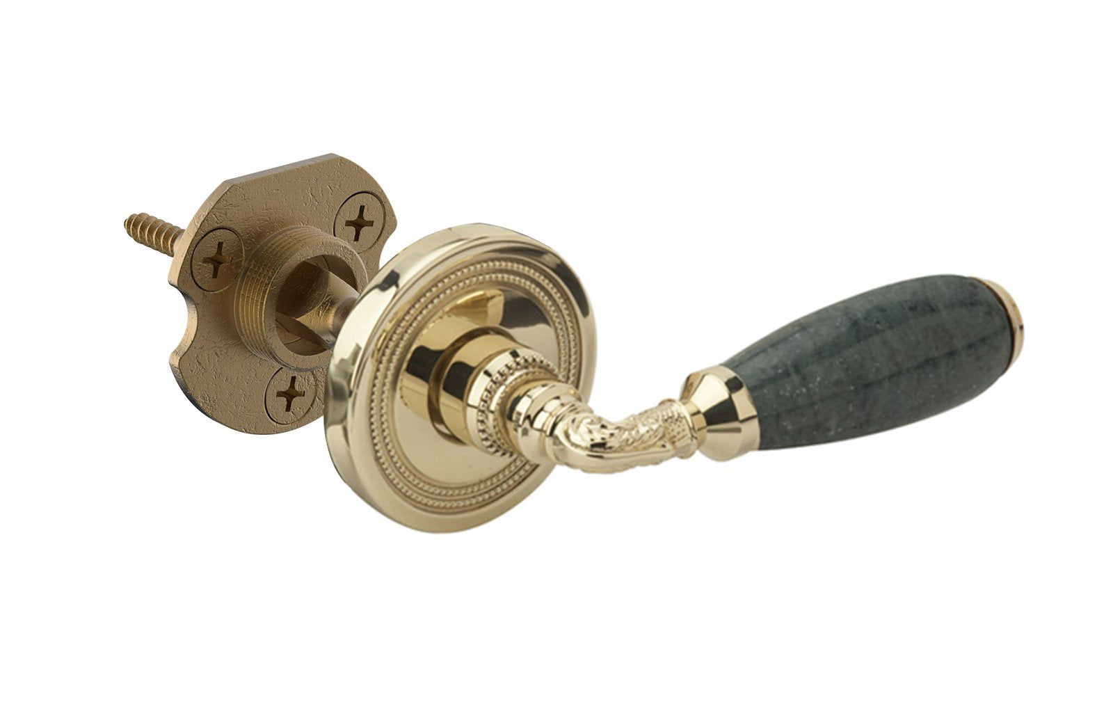 GREEN MARBLE Door Lever - Half Dummy 5181