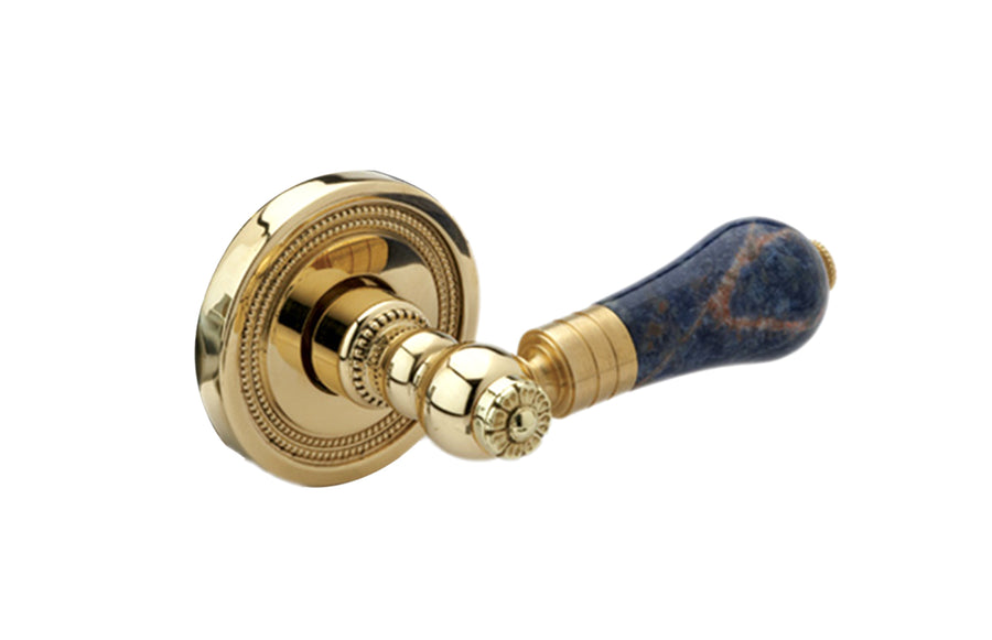 BLEU SODALITE Door Lever & Rose 5210