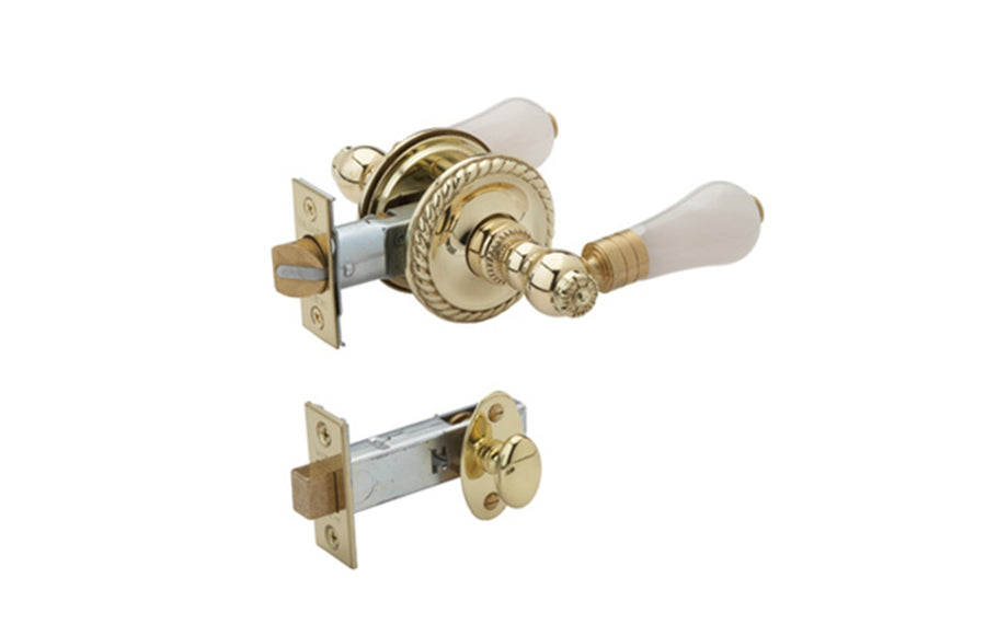 PERSIAN PINK ONYX Door Lever w/ Privacy Bolt 5223