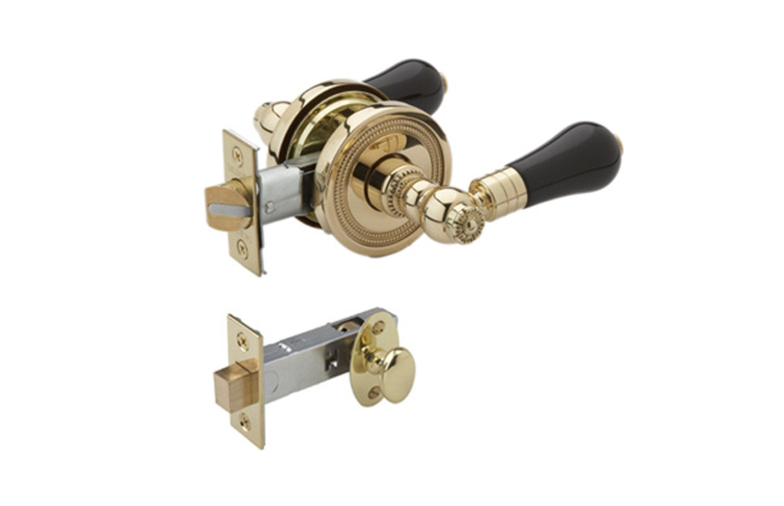 FRIENZE BLACK ONYX Door Lever w/ Privacy Bolt 5233