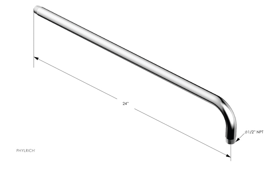 90° Angle 24" Shower Arm 11209
