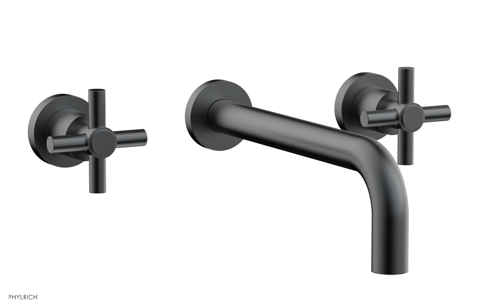 Basic Wall Tub Set 10" Spout - Tubular Cross Handles D1134-10