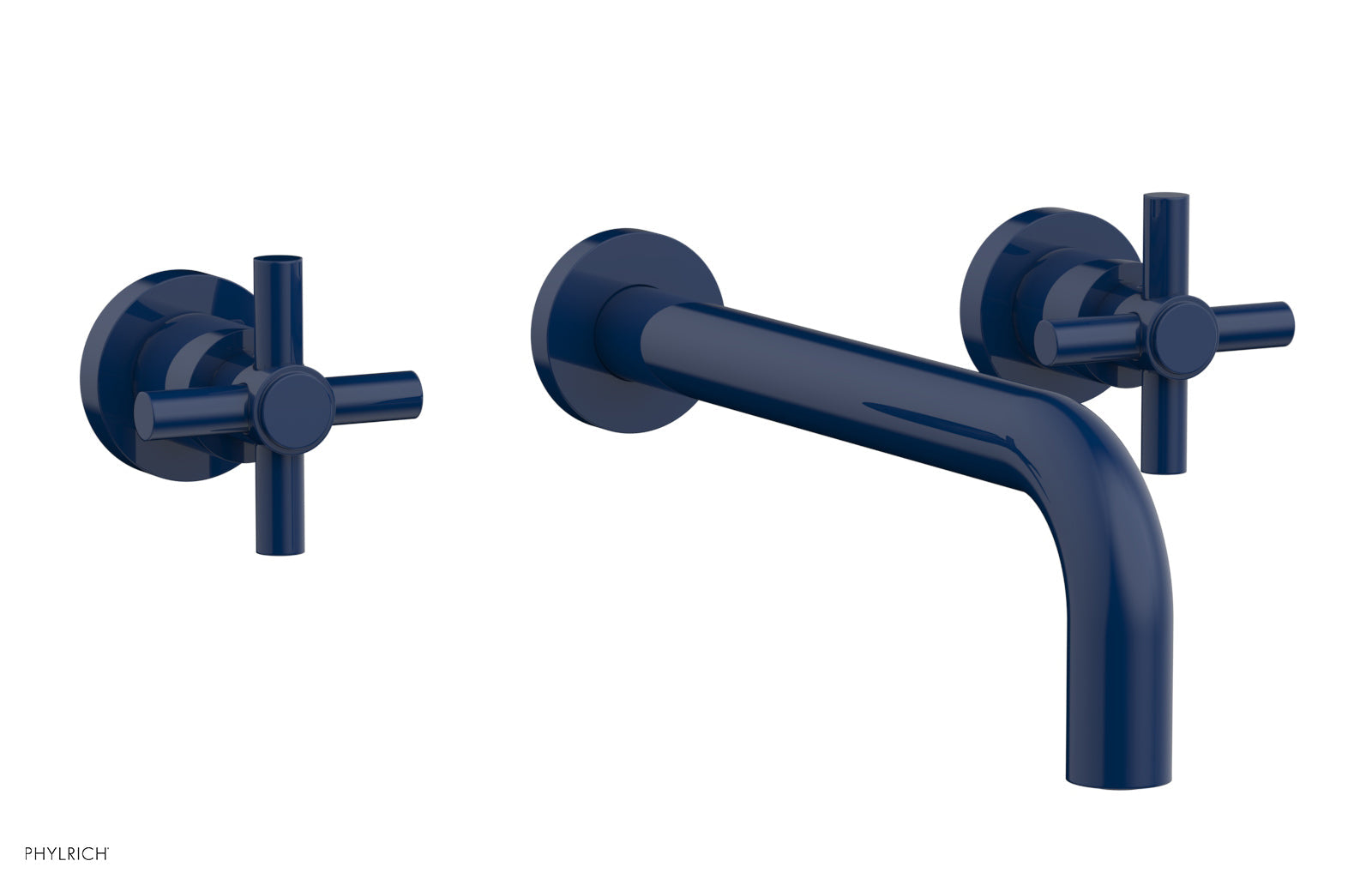 Basic Wall Tub Set 10" Spout - Tubular Cross Handles D1134-10